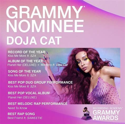 doja cat grammy nomination.